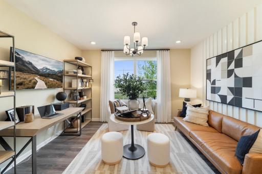 Multi-purpose flex room for work and play