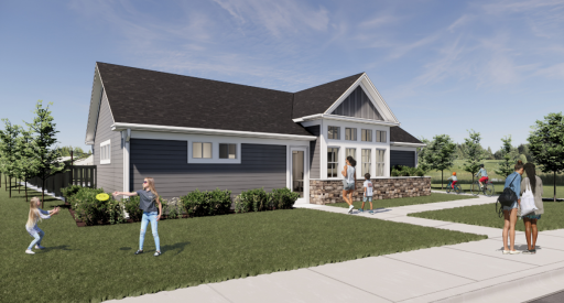 Sundance Greens' pool house is centrally located here in the community.