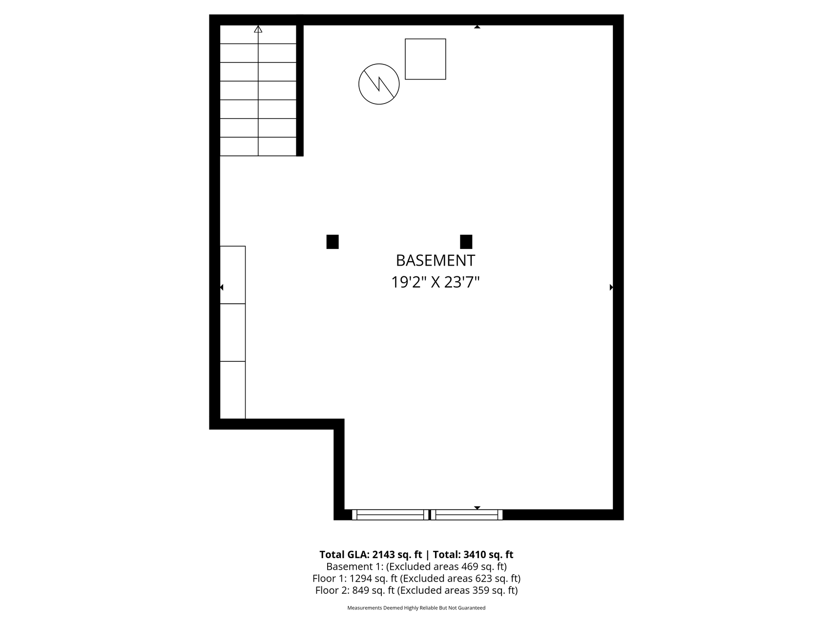 Basement floor plan