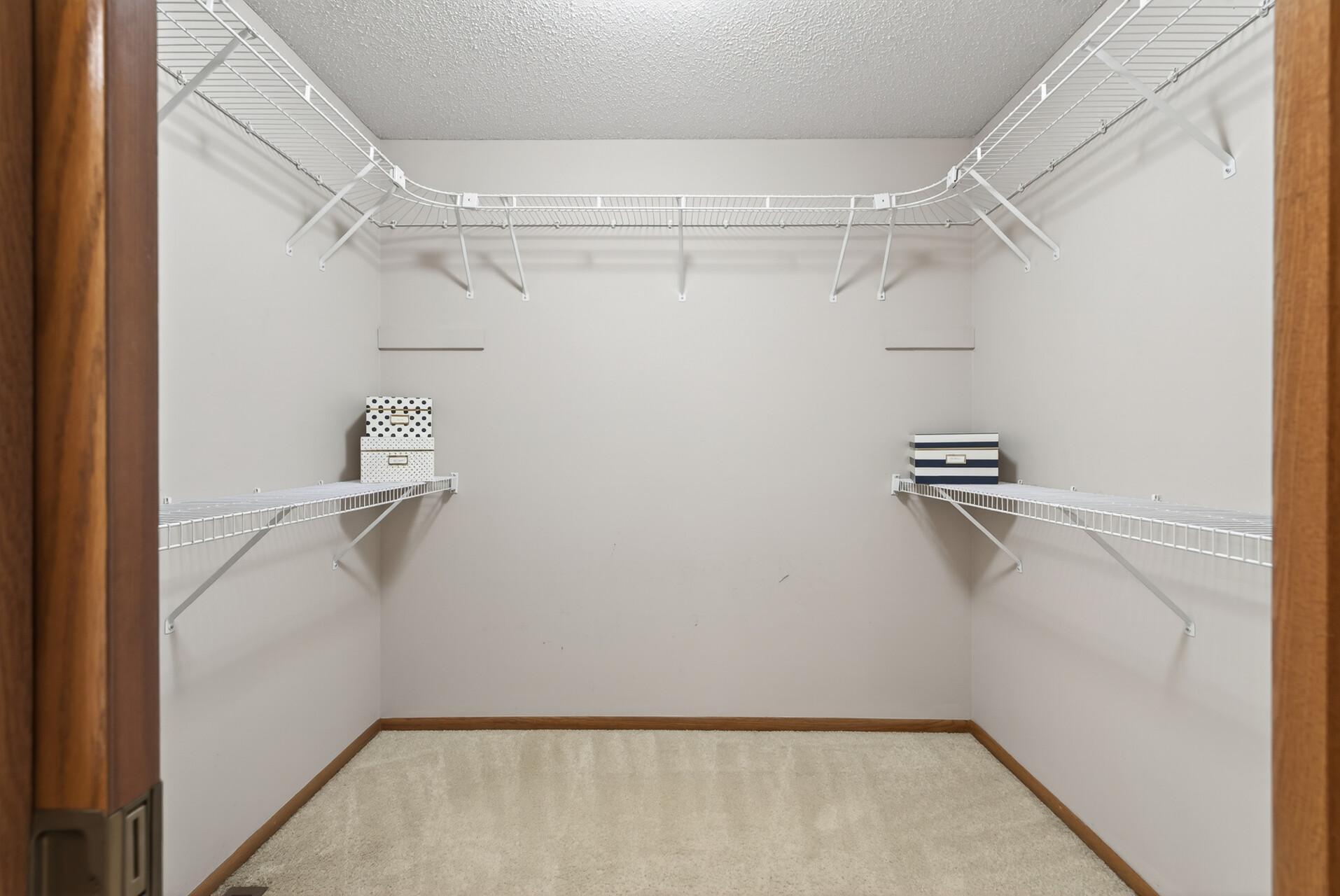 Primary walk-in closet