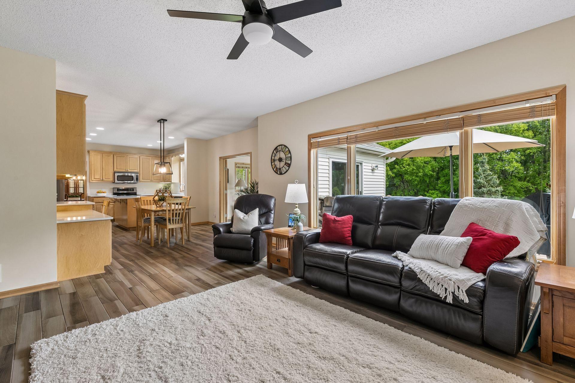 Family Room opens to kitchen