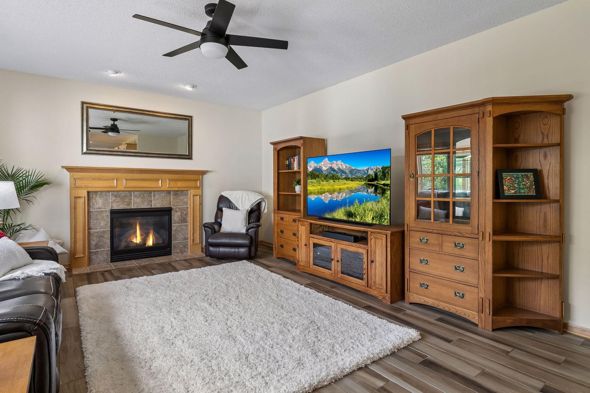 Family Room with Gas Fireplace