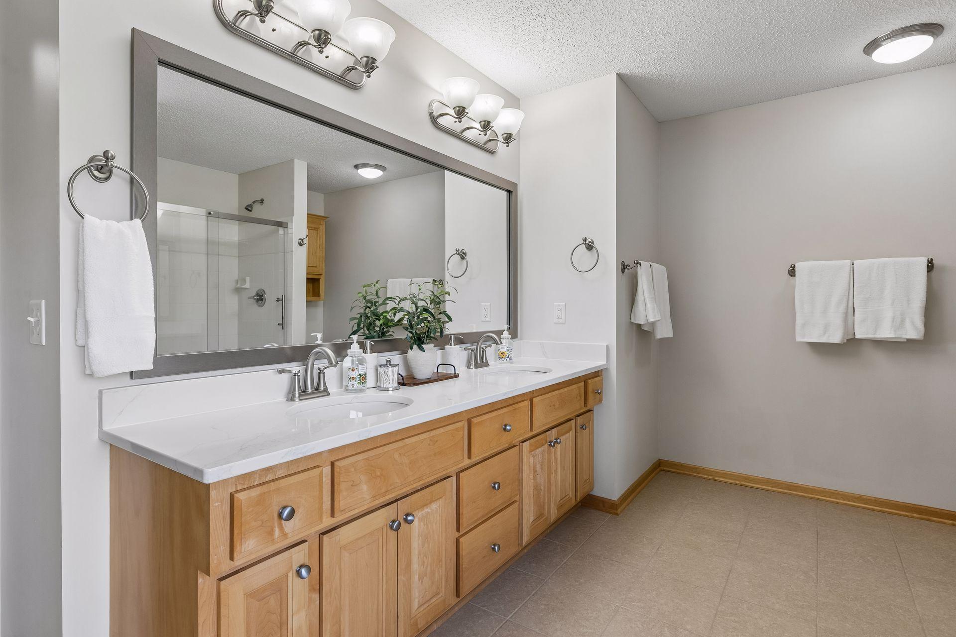 Primary Bath New Quartz Vanity Top