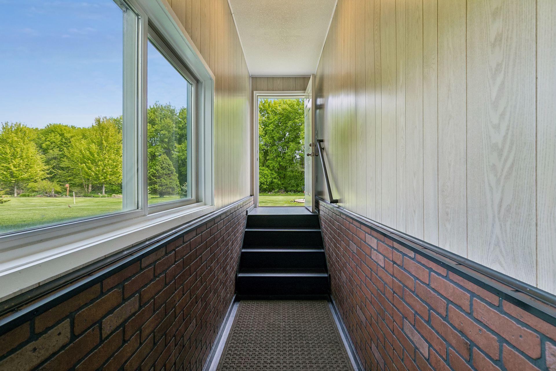 Lower Level Walk Up to Backyard