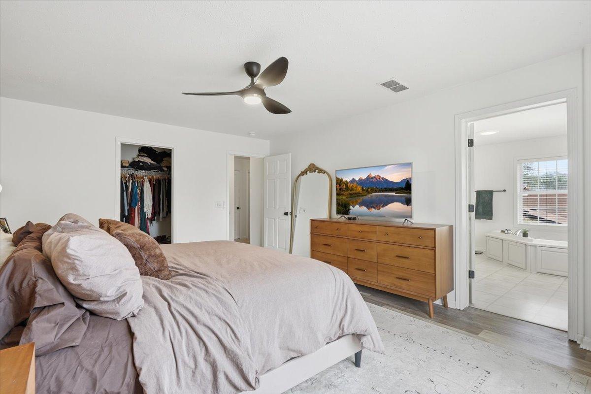 Through the primary bedroom you enter a private owners bathroom.