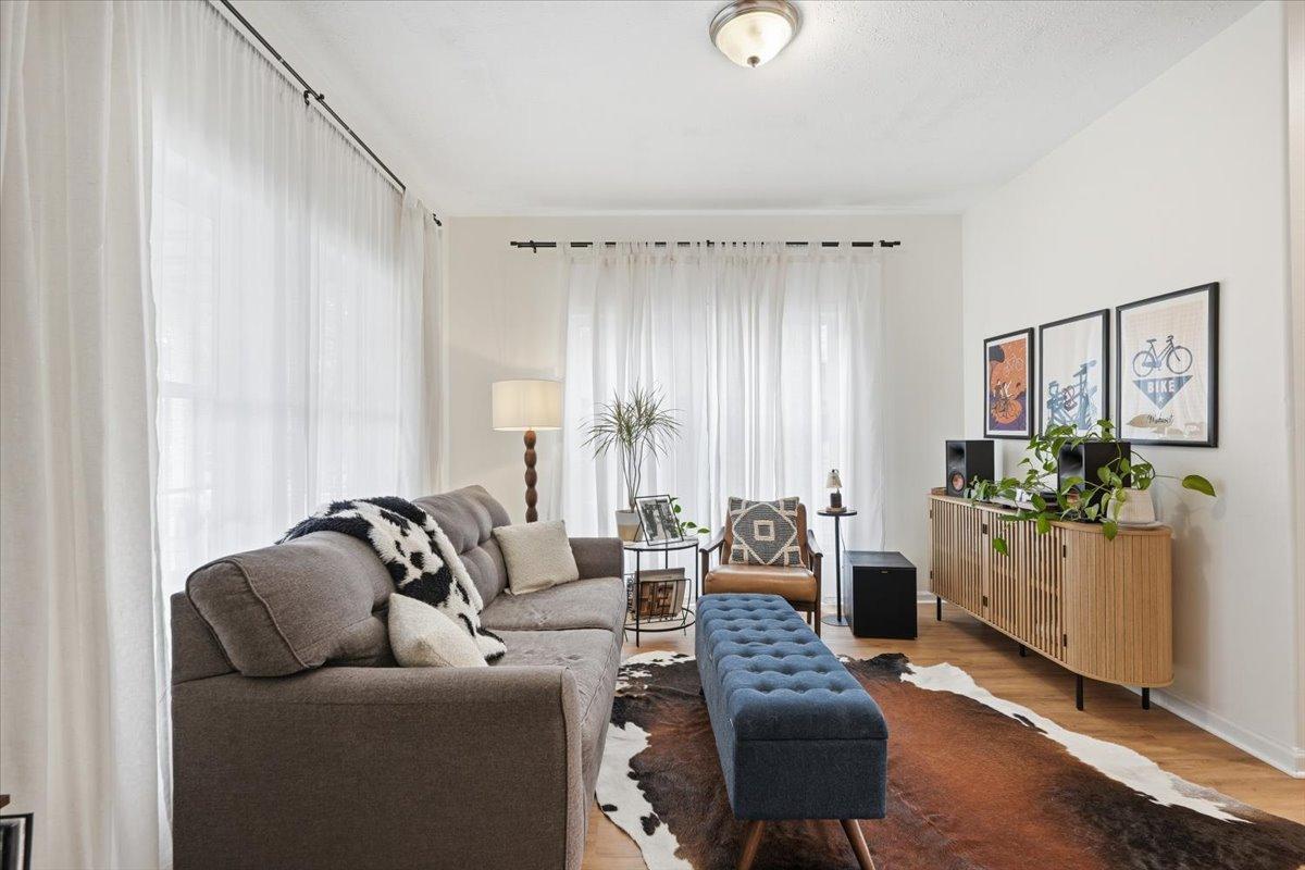 Through the kitchen and connected back to the front foyer is a convenient front living room