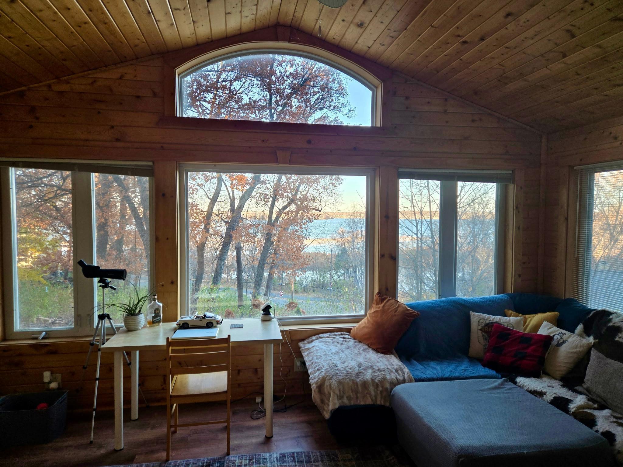 Lake view from sunroom