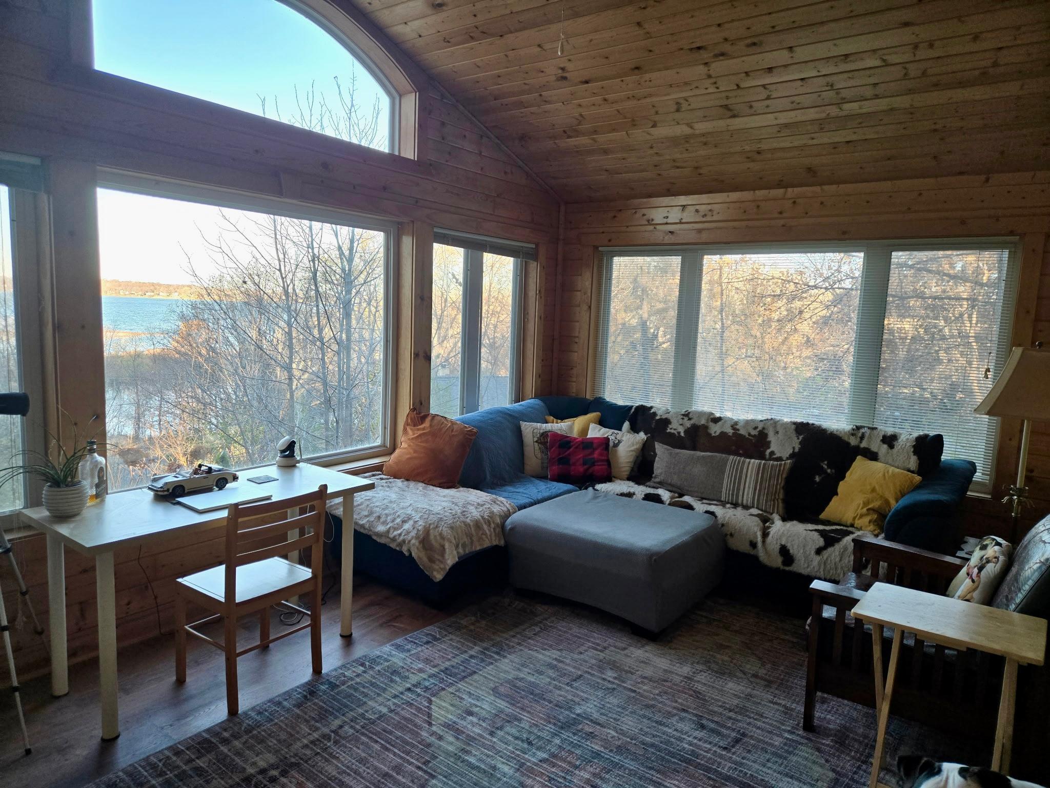 Lake view from sunroom