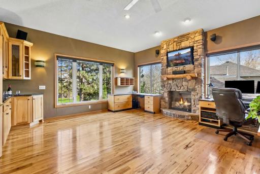 Great Room or Executive Offices with natural light, wood floors, natural light