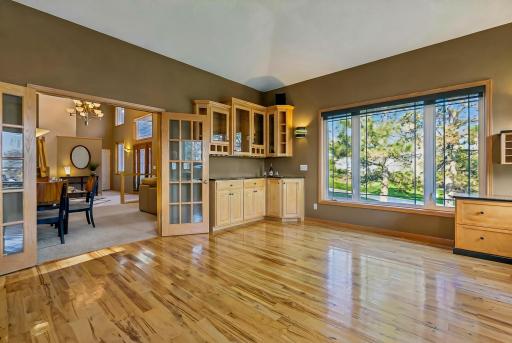 Great Room with bar area plus french doors