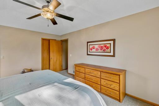 Primary bedroom has plenty of room for your furniture
