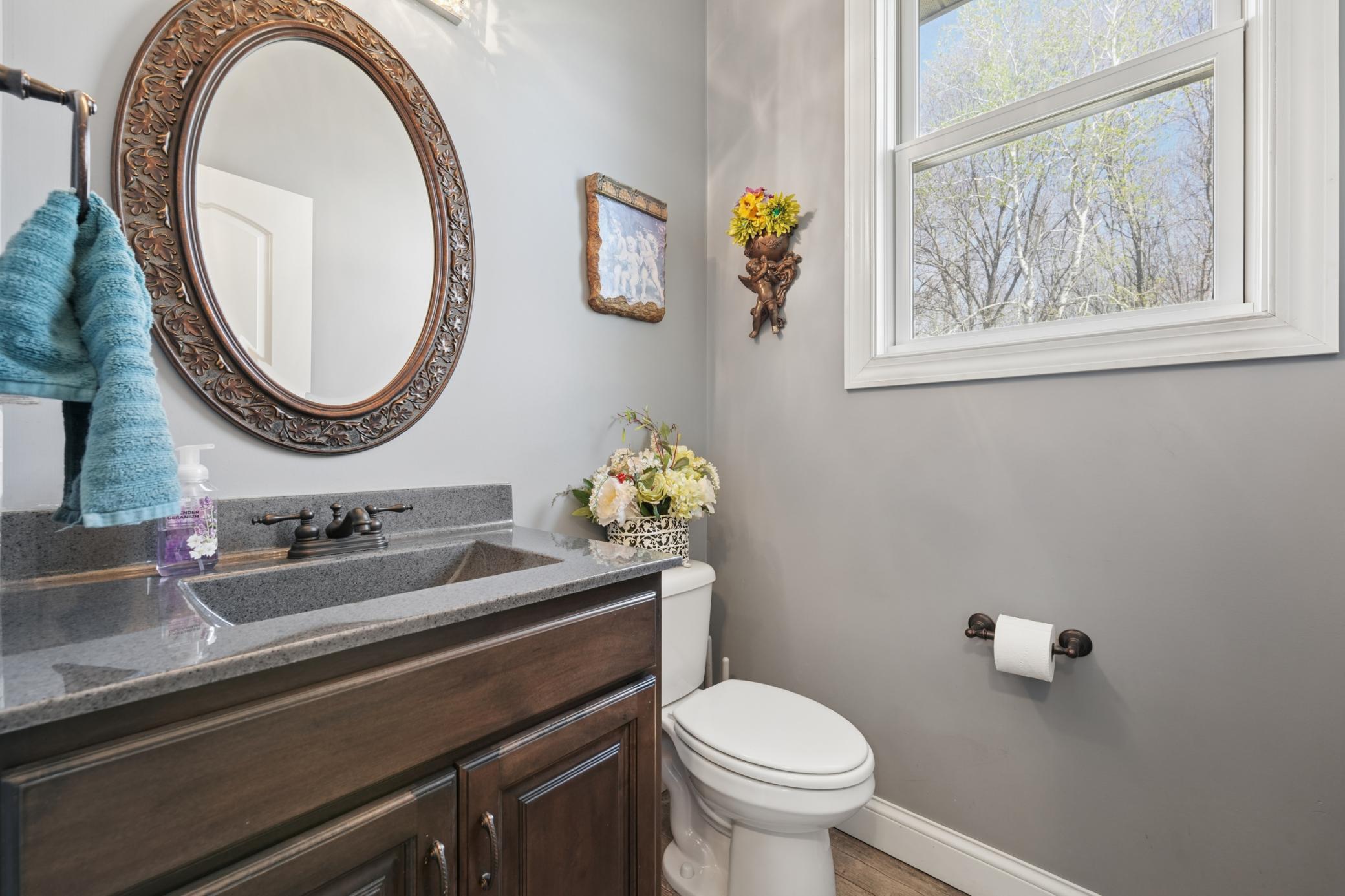 Main level half bath