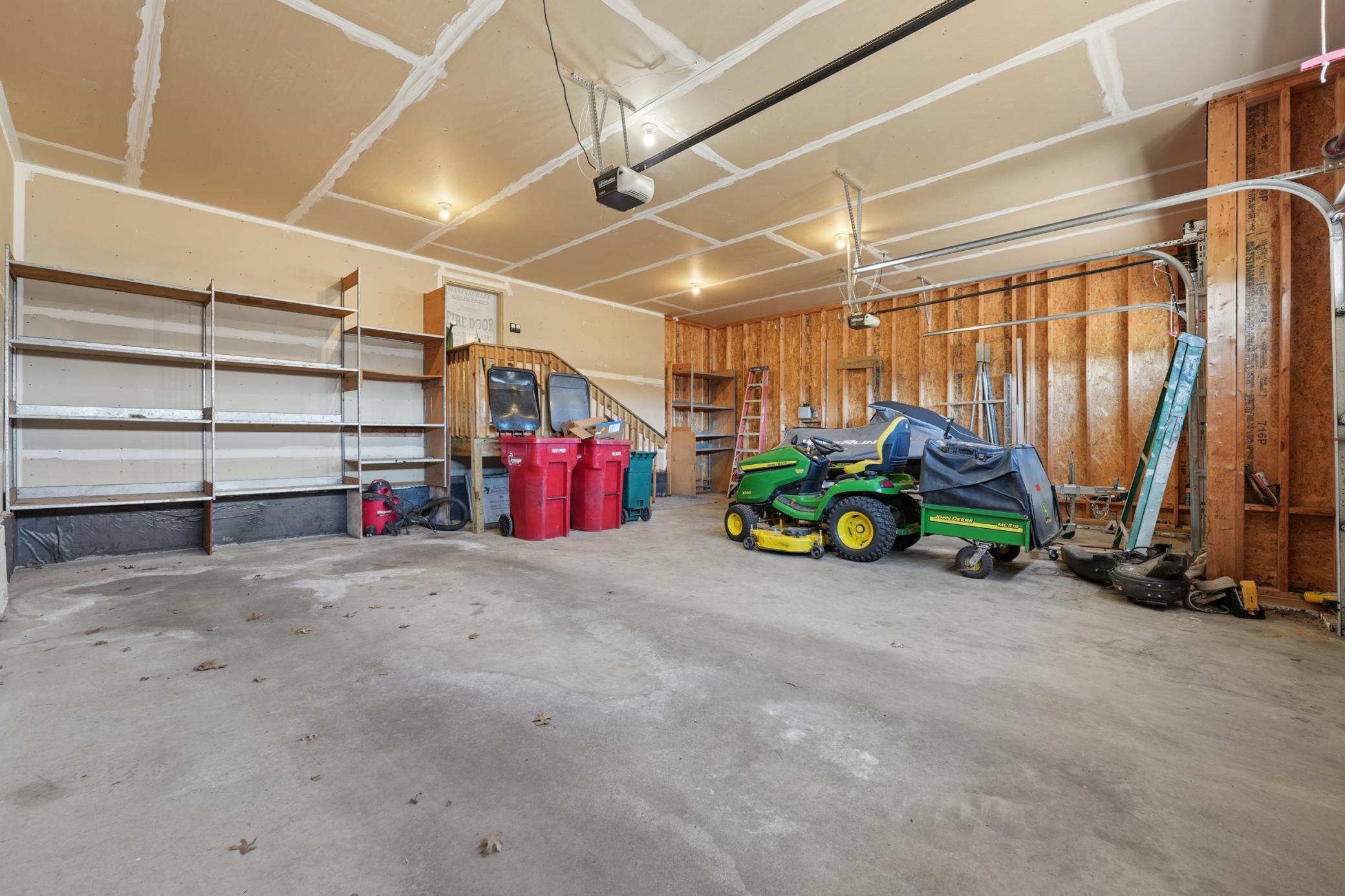 Oversized 3 car garage