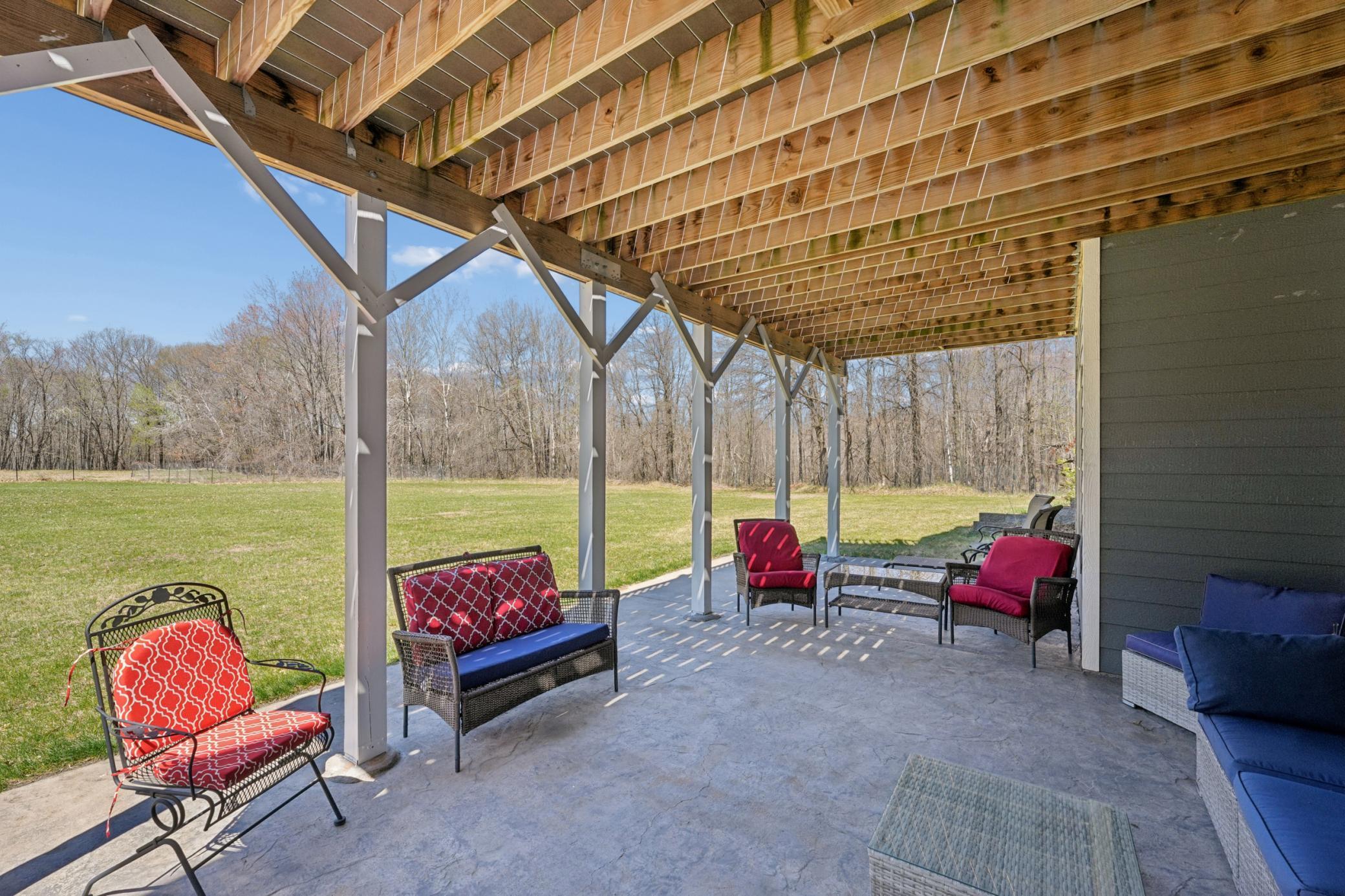 60ft stamped concrete patio