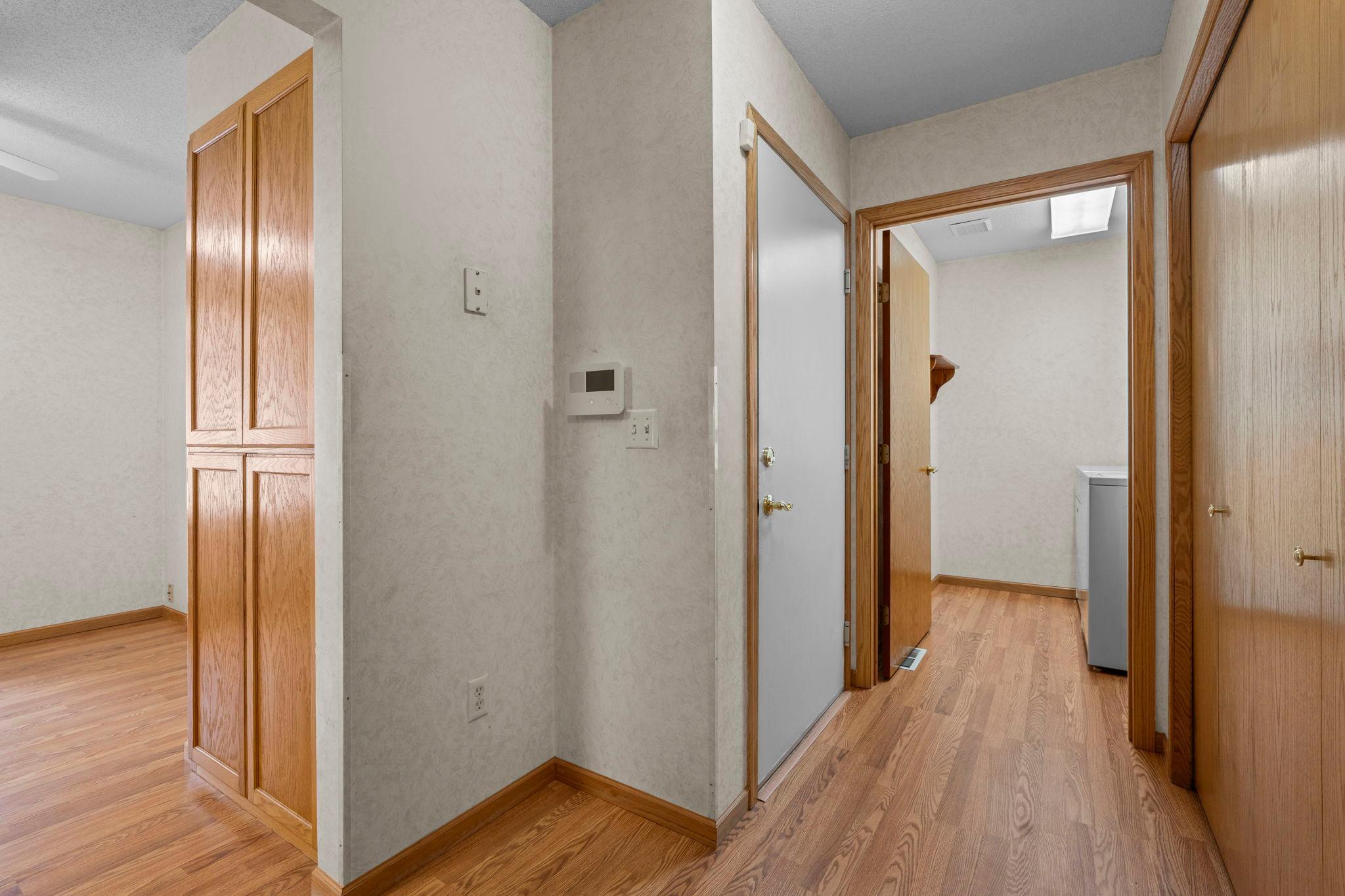 Everyday entry from the garage with easy access to the laundry room and kitchen.