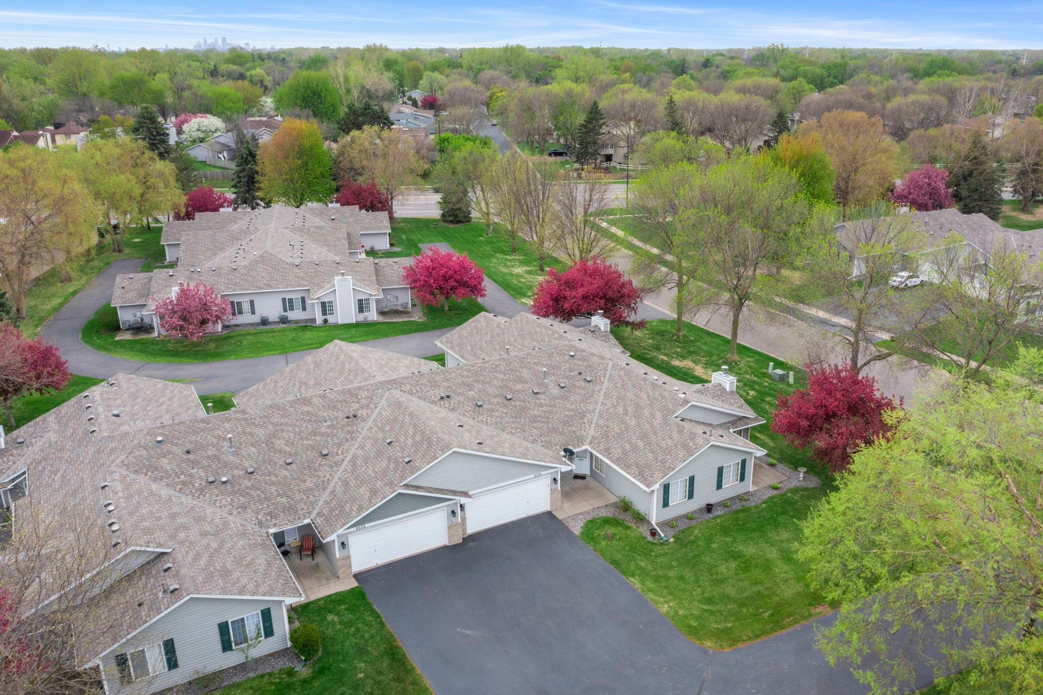 A quiet tucked away townhome community