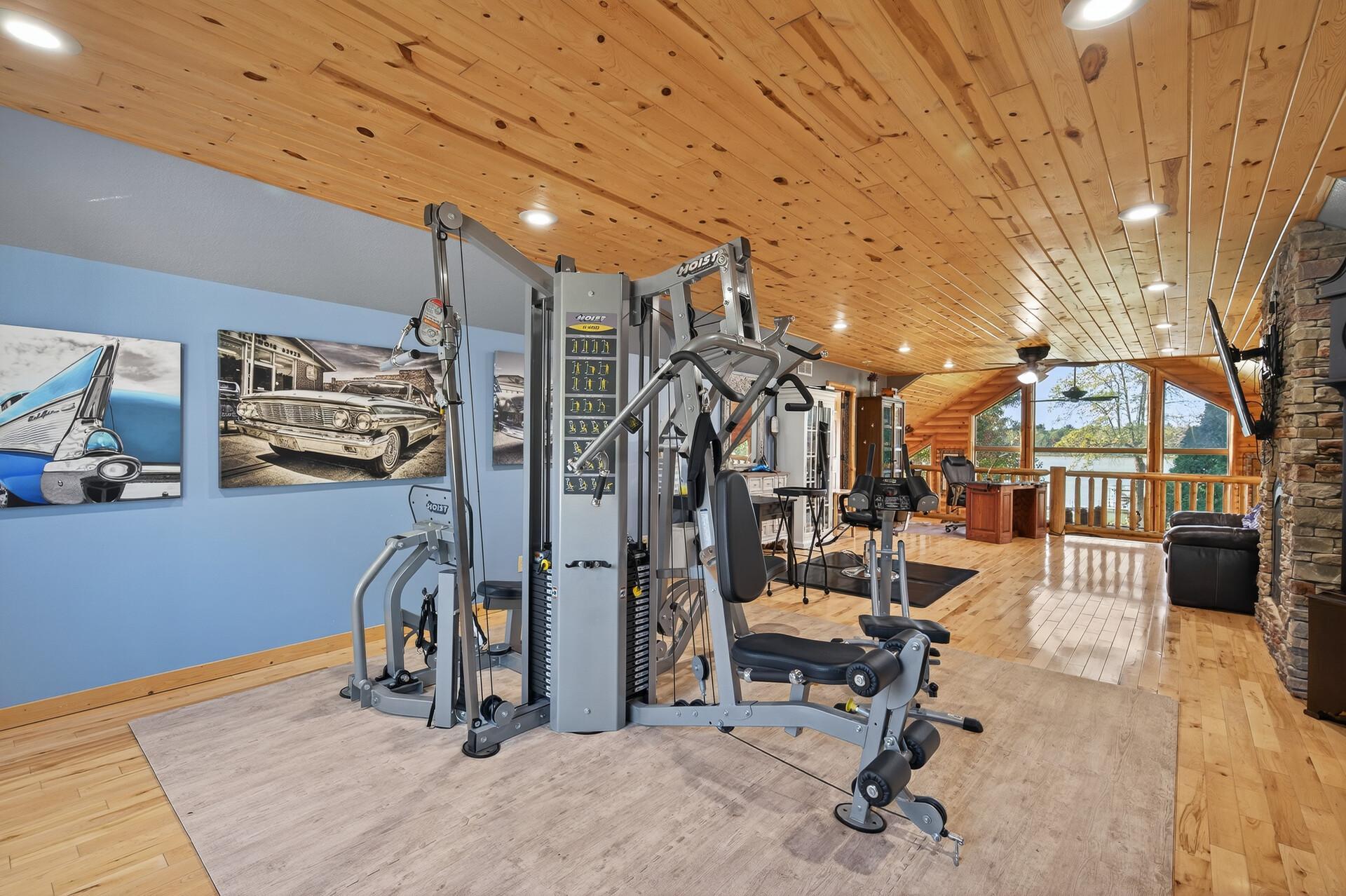 A fabulous workout area