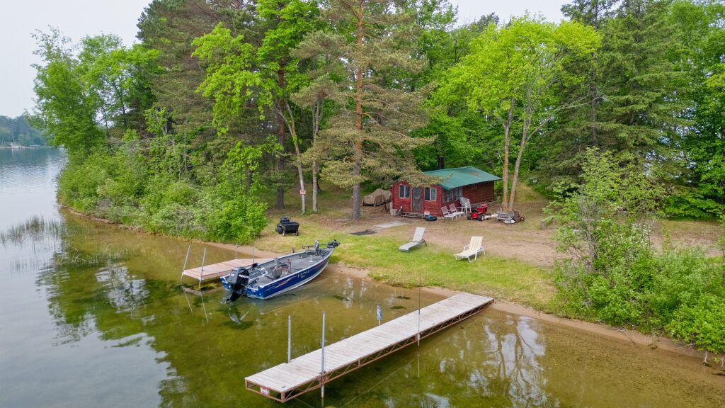 Ariel View of Boat House and 2 docks