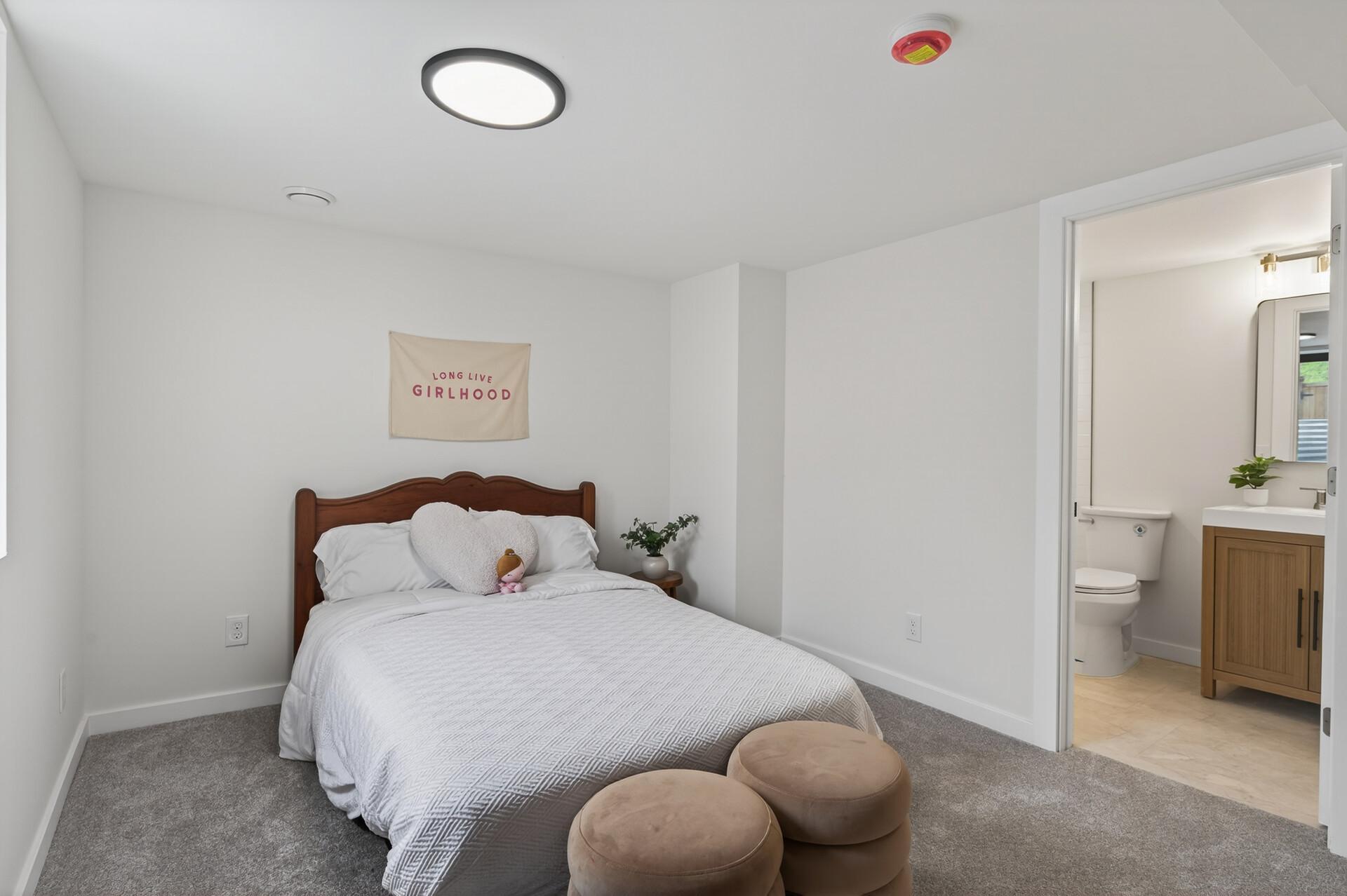 Lower level 3rd bedroom suite