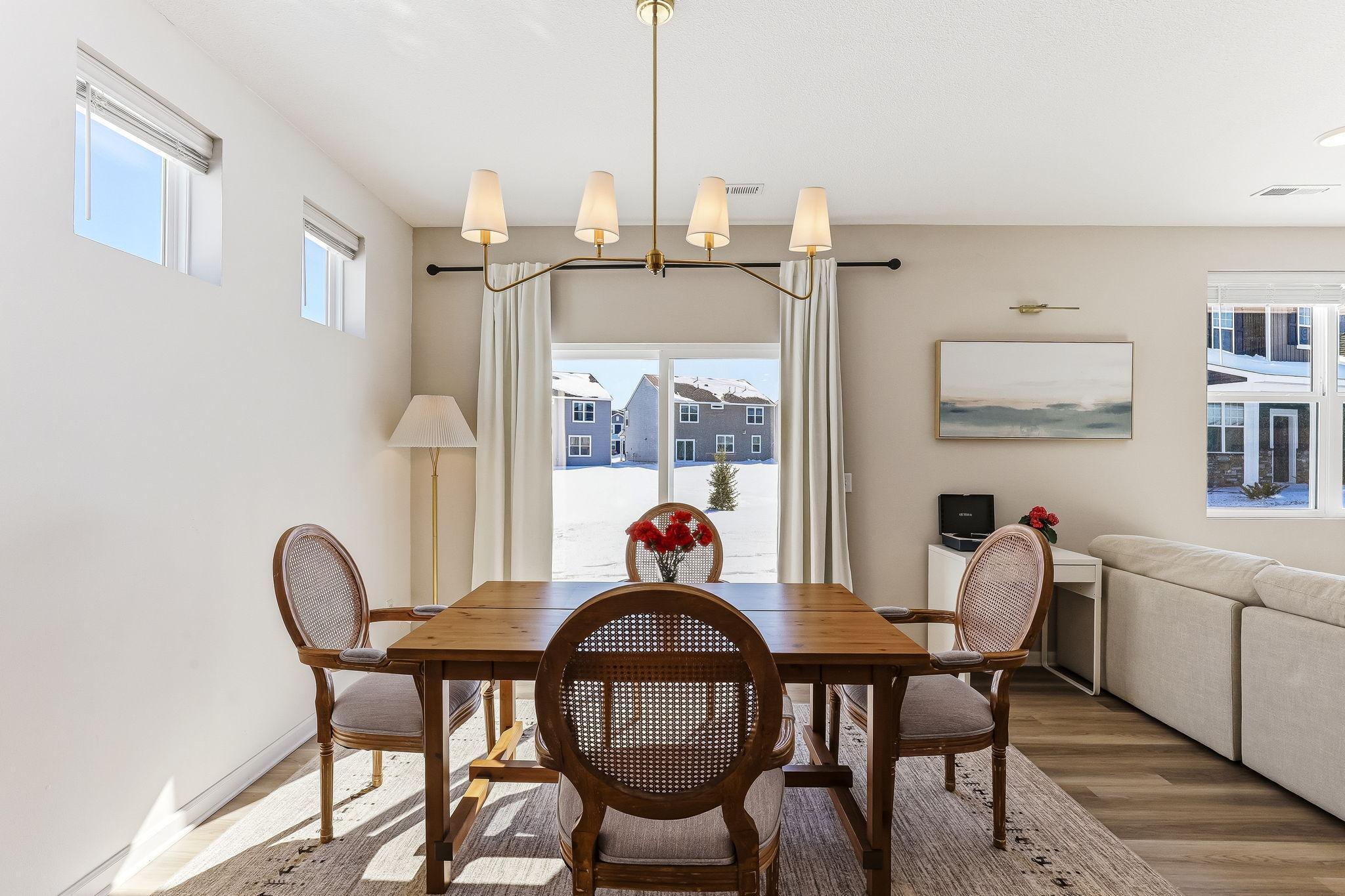 Dining Area with Walk-out to Patio!