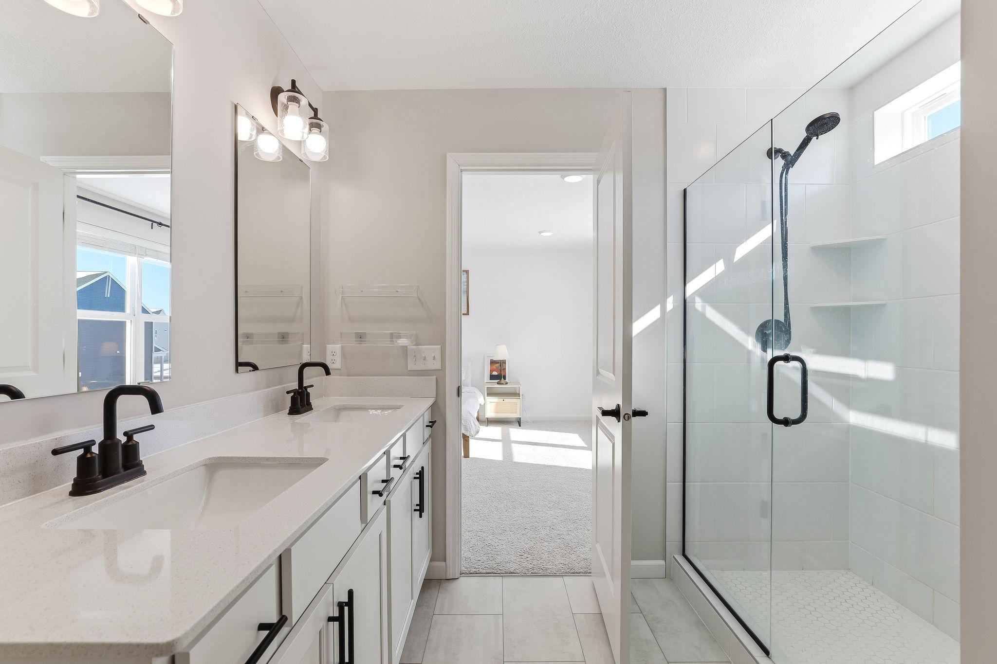 Oversized Ceramic Shower!