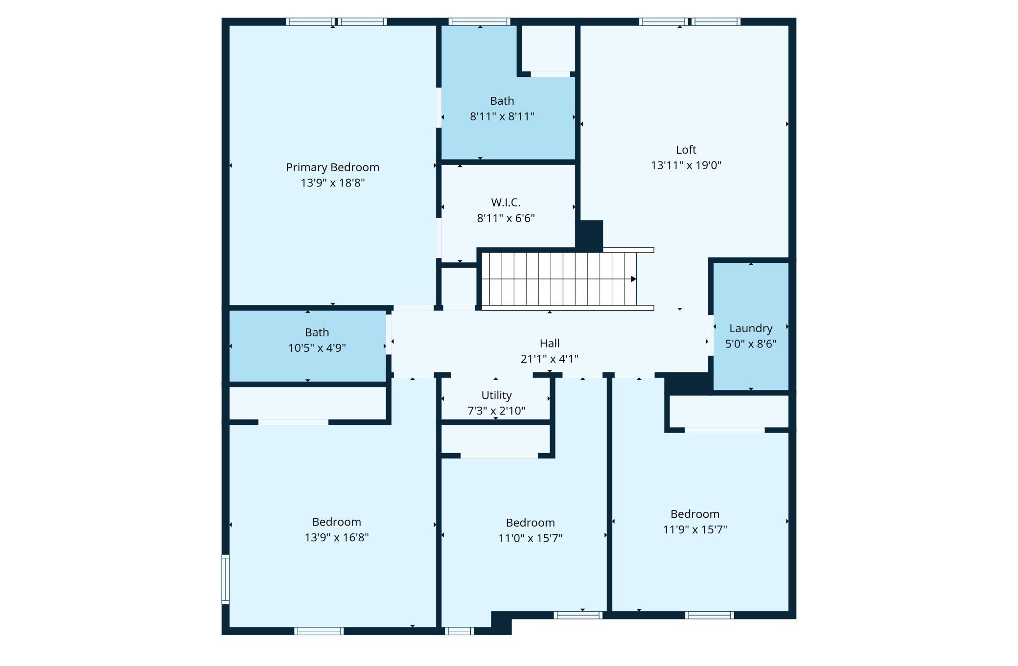 Upper Level Floor Plan!