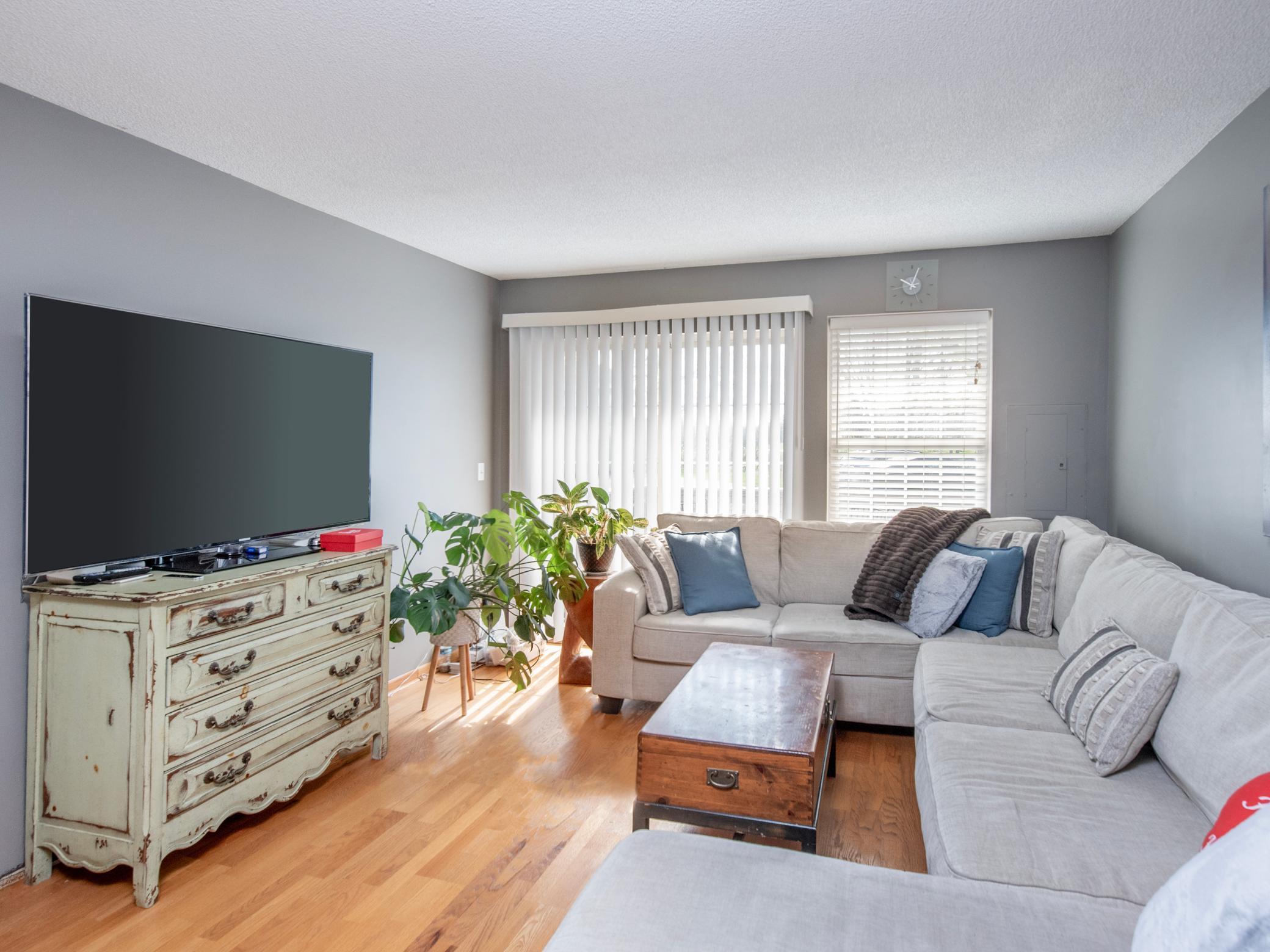 Abundant light in main level room.