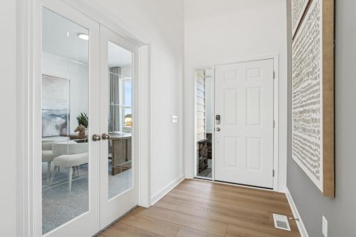 Make the best first impression with this bright and open foyer. (Photo is of the actual home.)
