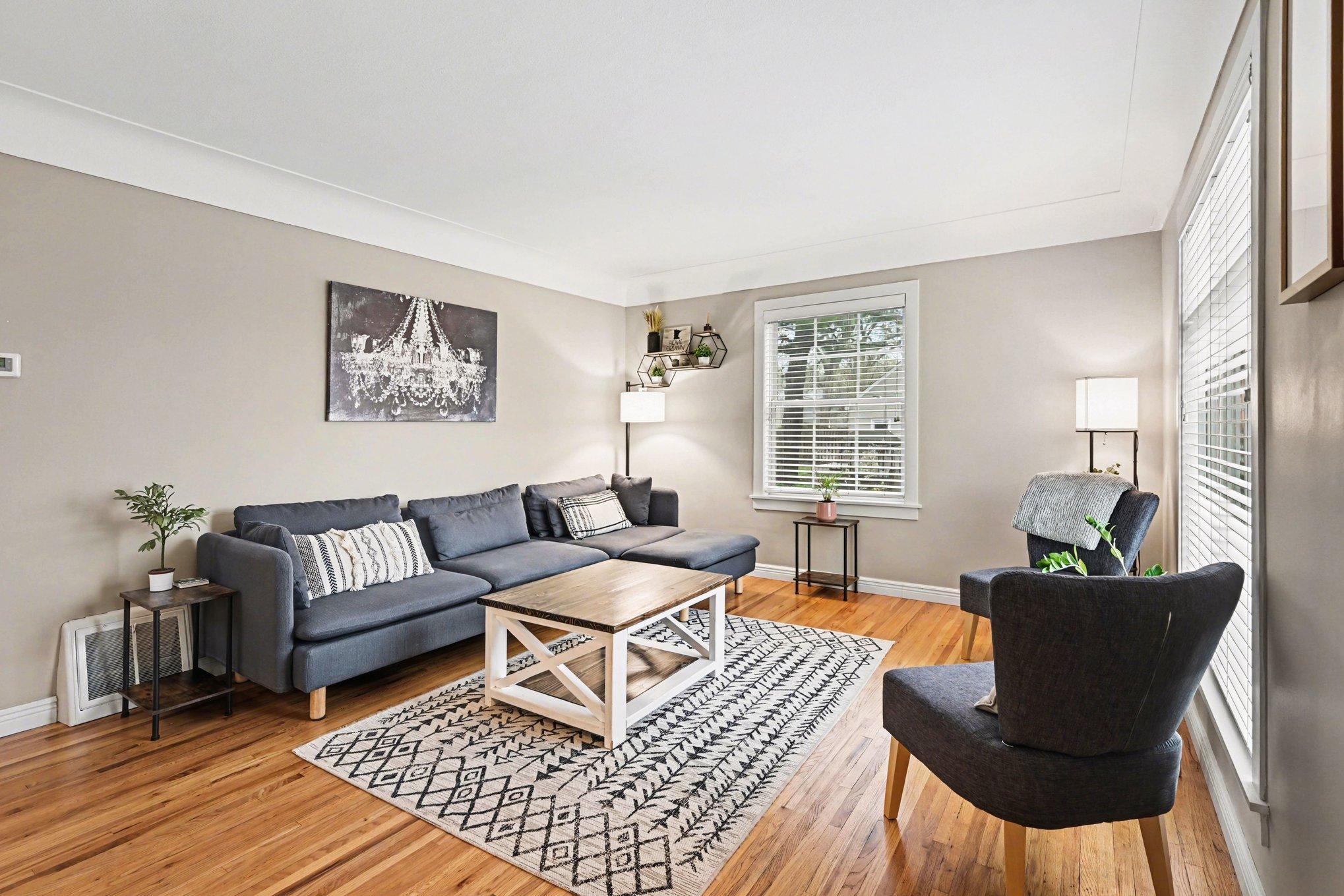 What a welcoming & bright main level living room