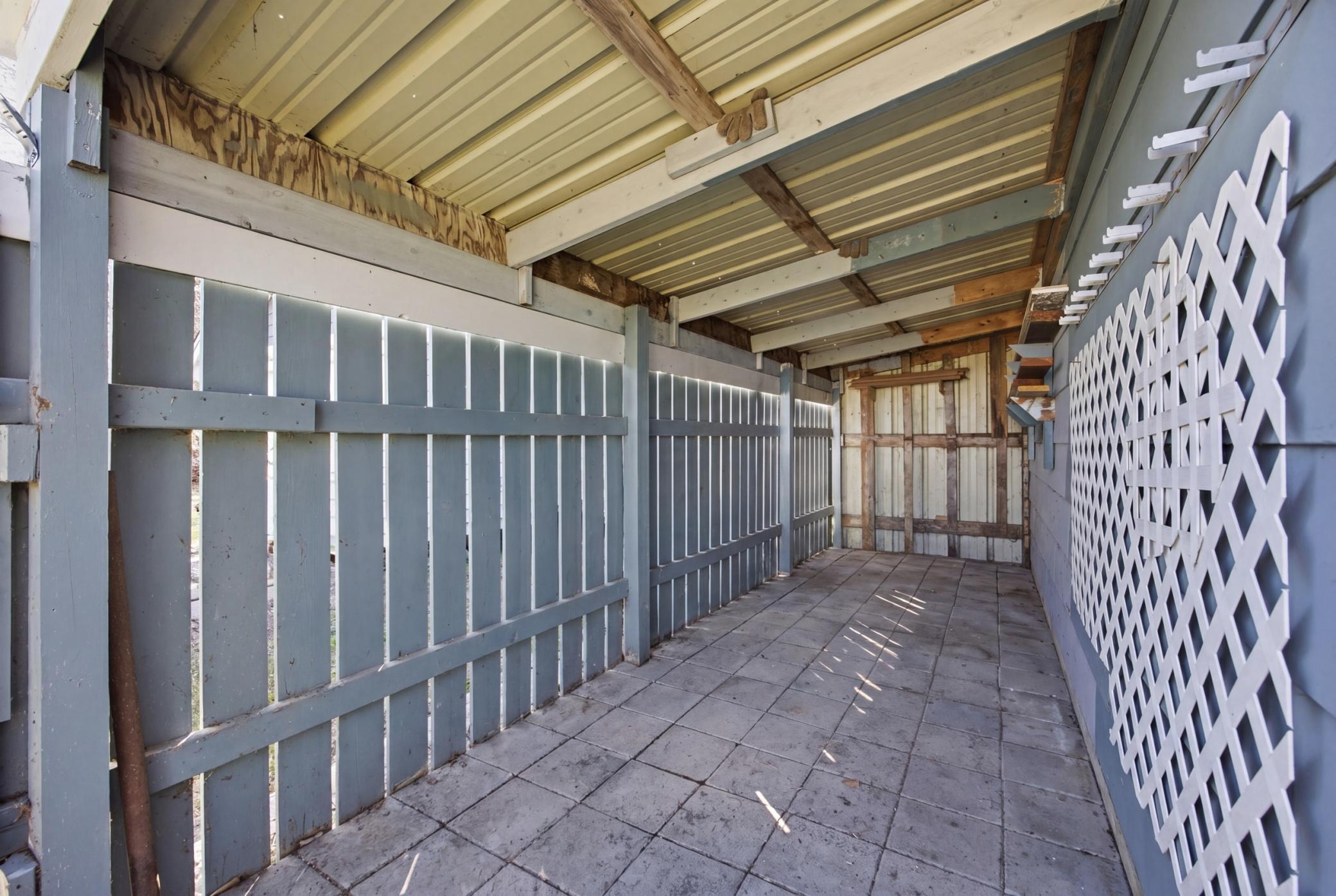 Outdoor Storage Space W/Gate