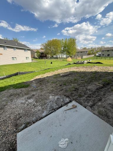 Level backyard - sod will be coming soon!