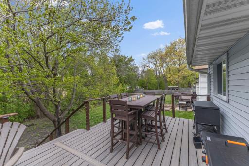 24x12 Trex Deck overlooking your tree-lined backyard.