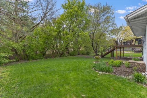 Sellers hire fertilizing service for lawn maintenance and green grass during ownership.