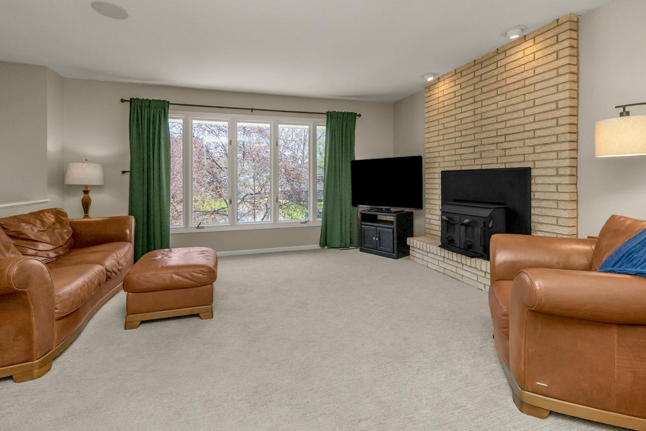 Main Level Living Room with fireplace