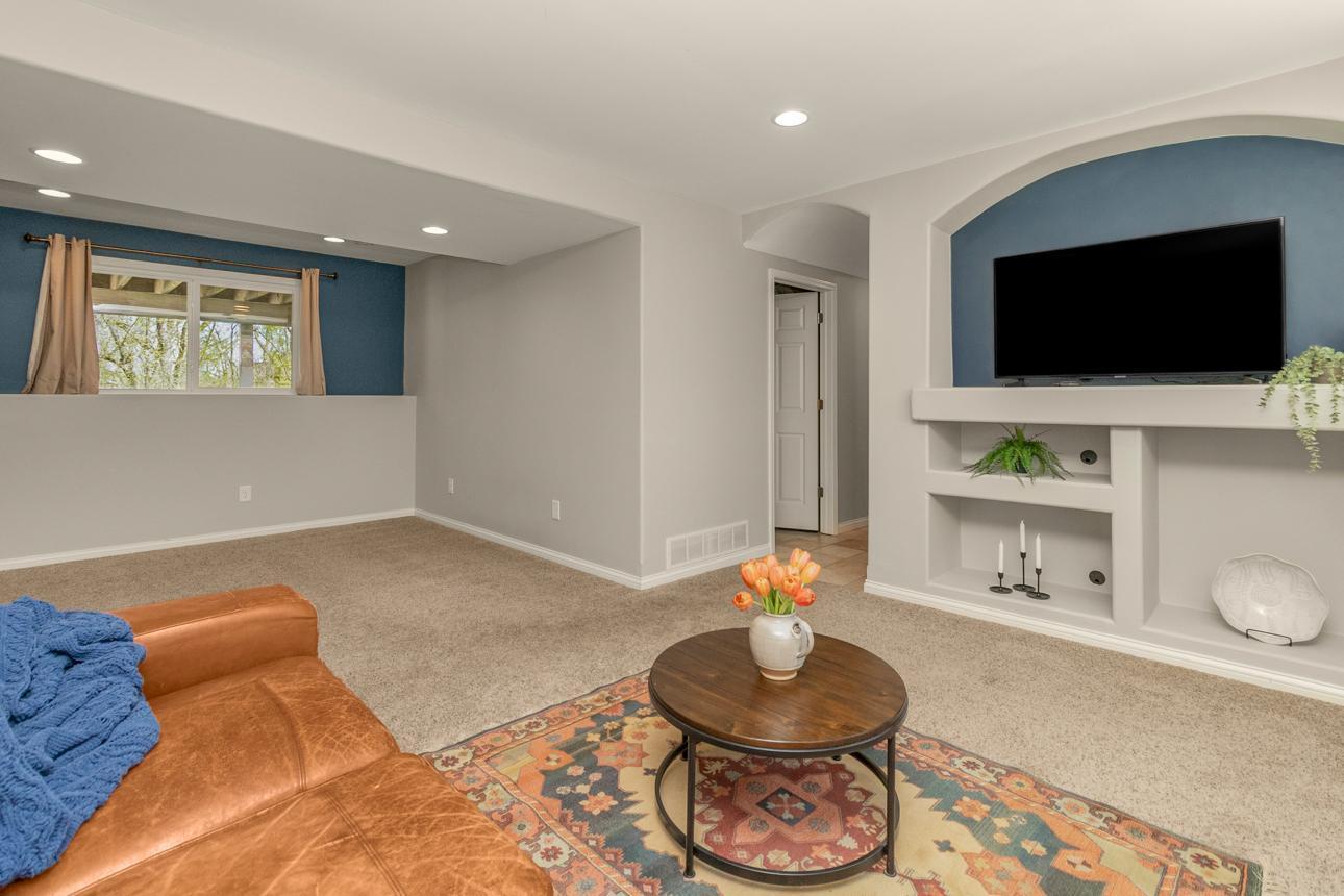 Lower level family room