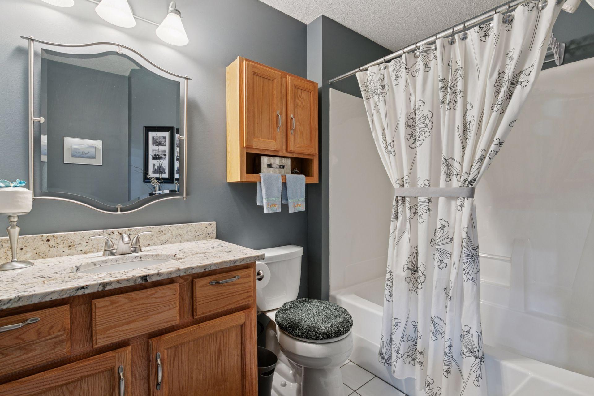 Behind Door #2 - This is a smart FULL BATH perfect for guests!