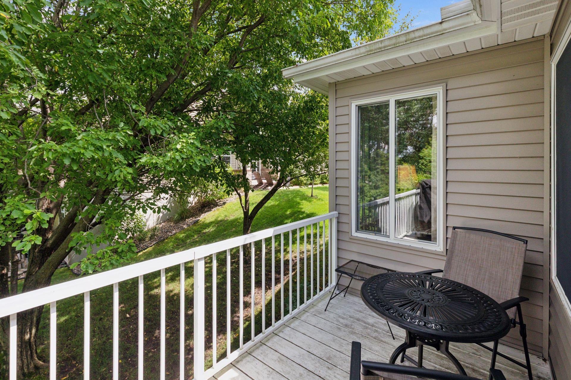 This deck is off from the porch and, for most, it would be used for grilling...