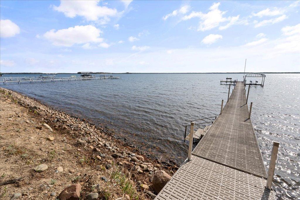 Endless lake views and a dock ready for long summer days on the water.