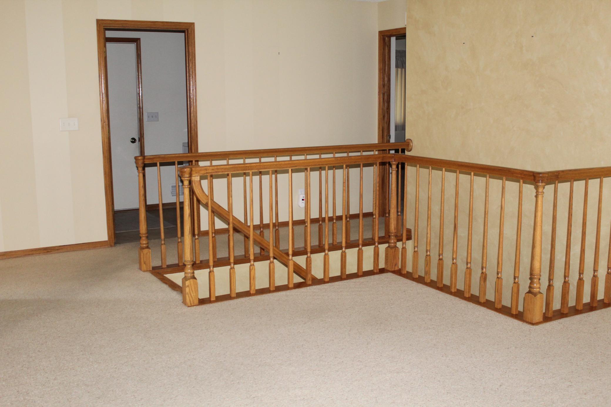 stairway to lower walk out