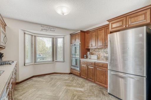 Spacious kitchen, area for a breakfast nook
