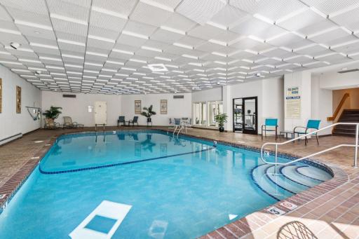 Great size interior pool for your enjoyment