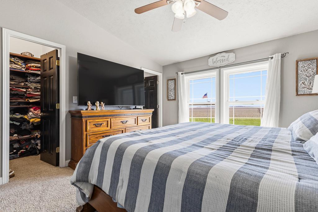 Walk-in closet for the primary