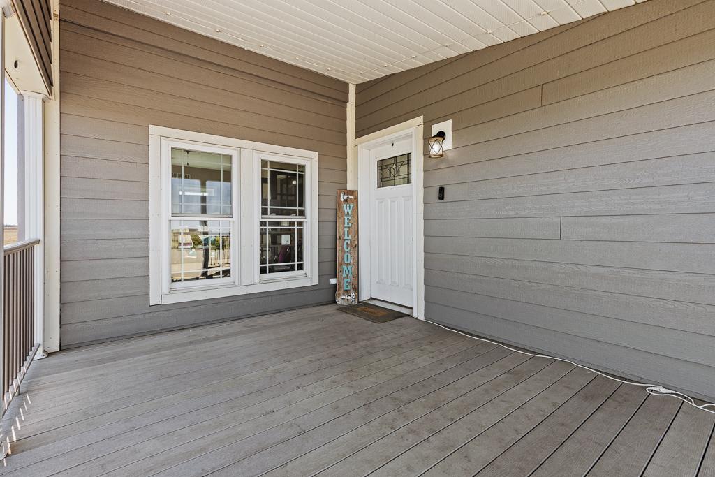 Welcoming covered front porch for your guests