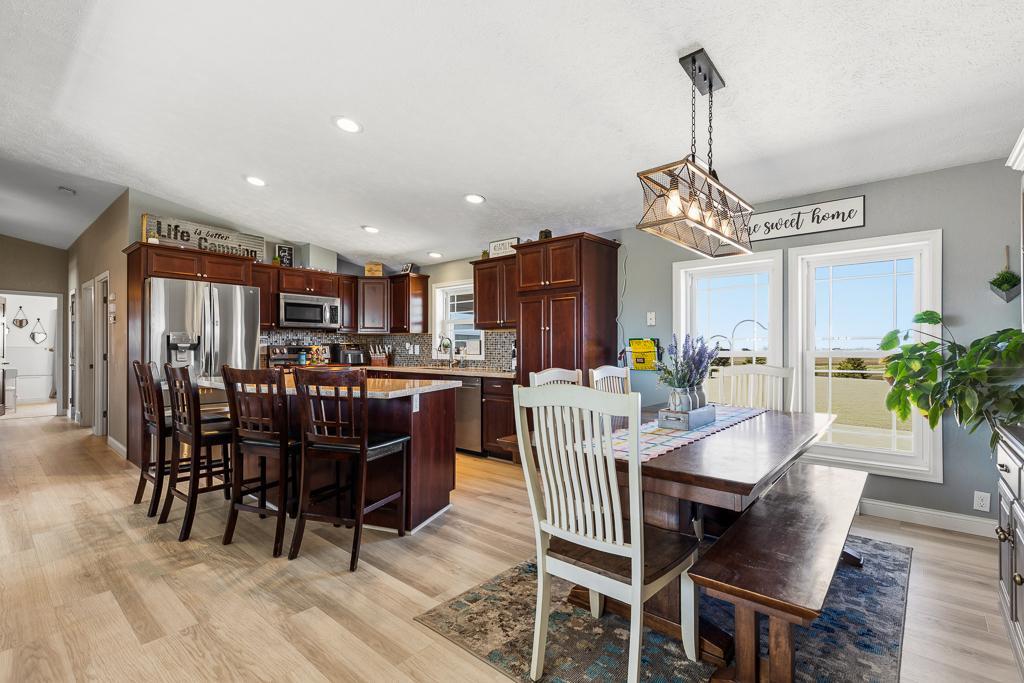 Kitchen and dining room