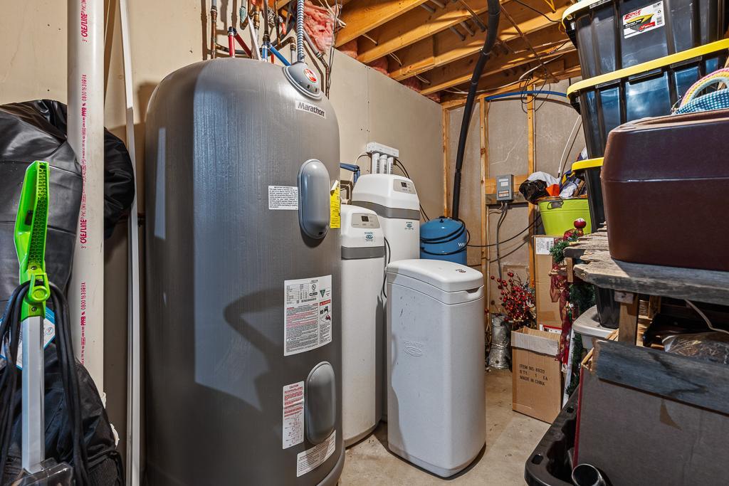 Utility room - Marathon water heater just installed this year