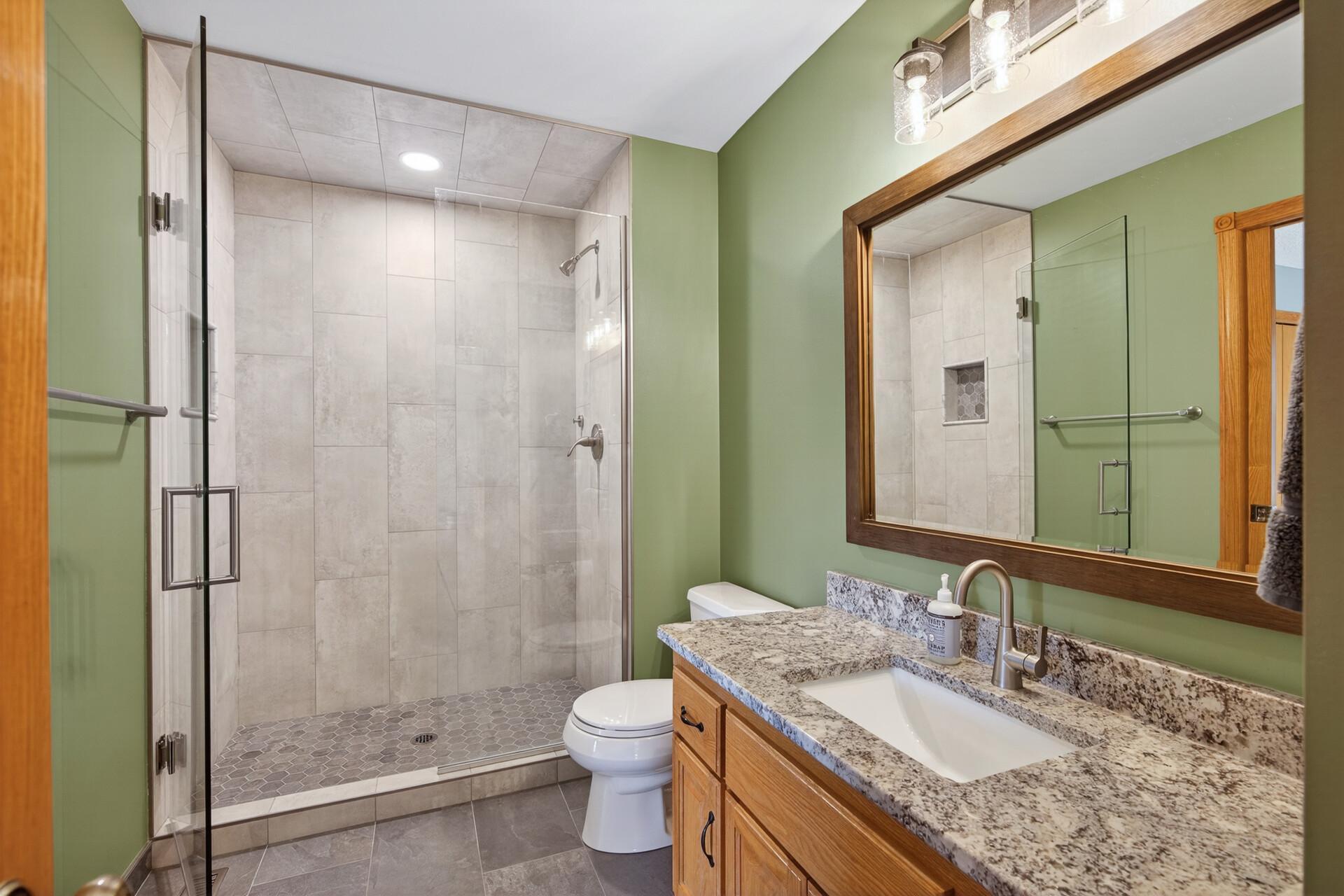 Beautiful walk-in shower!