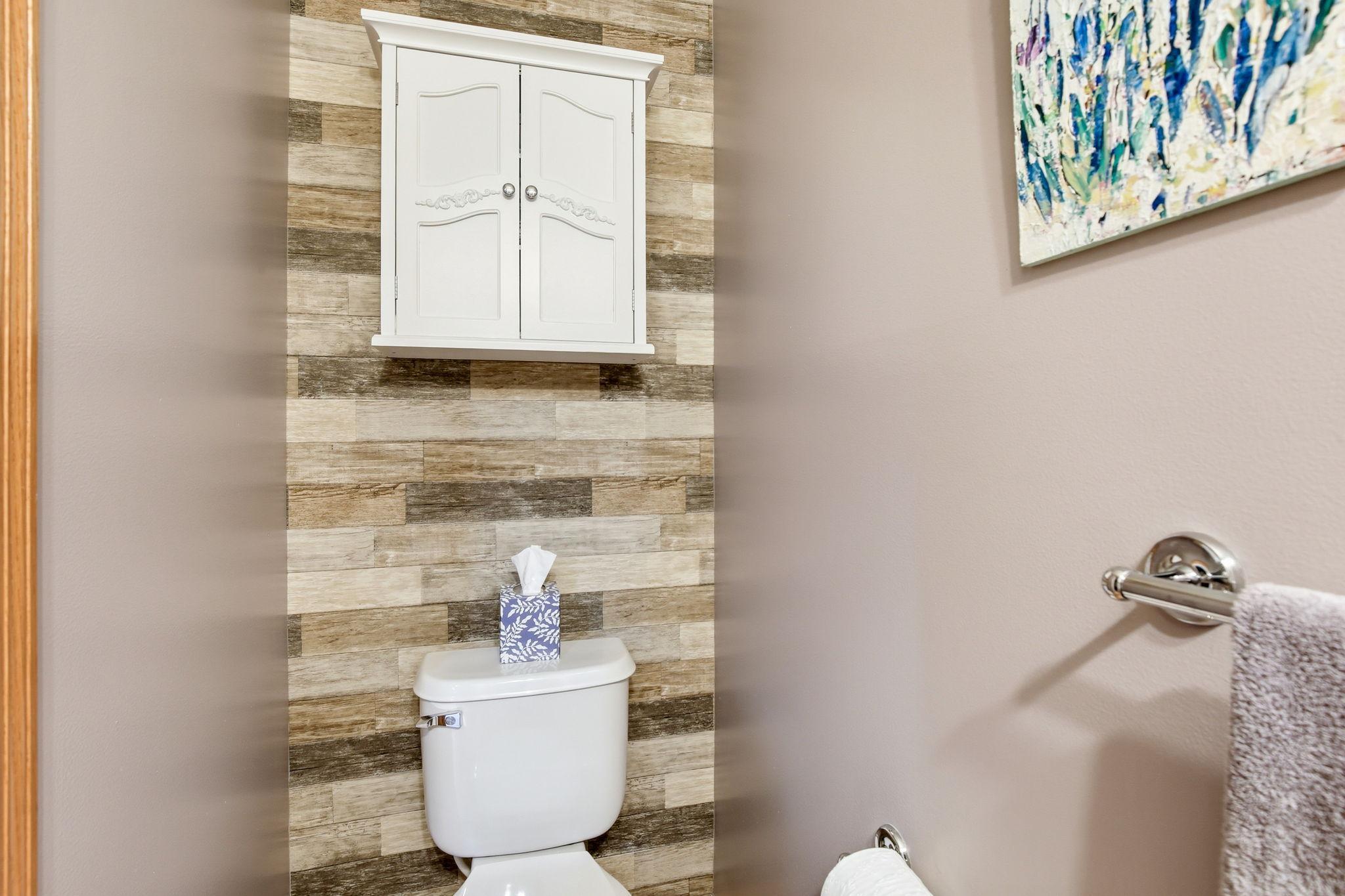 Main floor half bath.