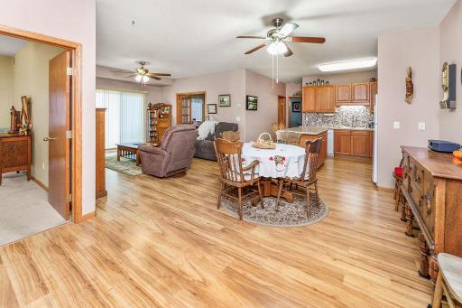 Spacious and bright dining area connected to your kitchen and living spaces