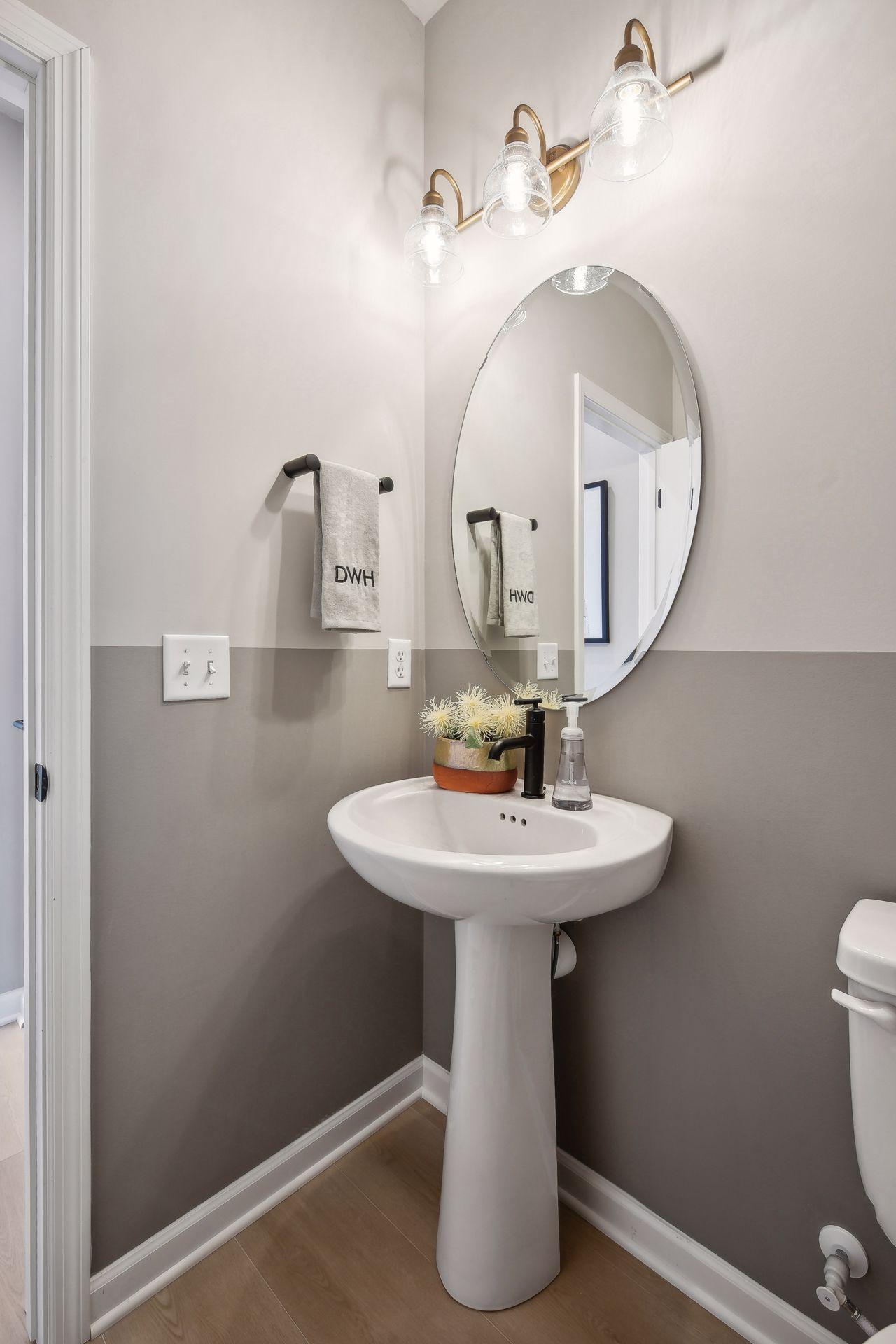 A powder room on the main