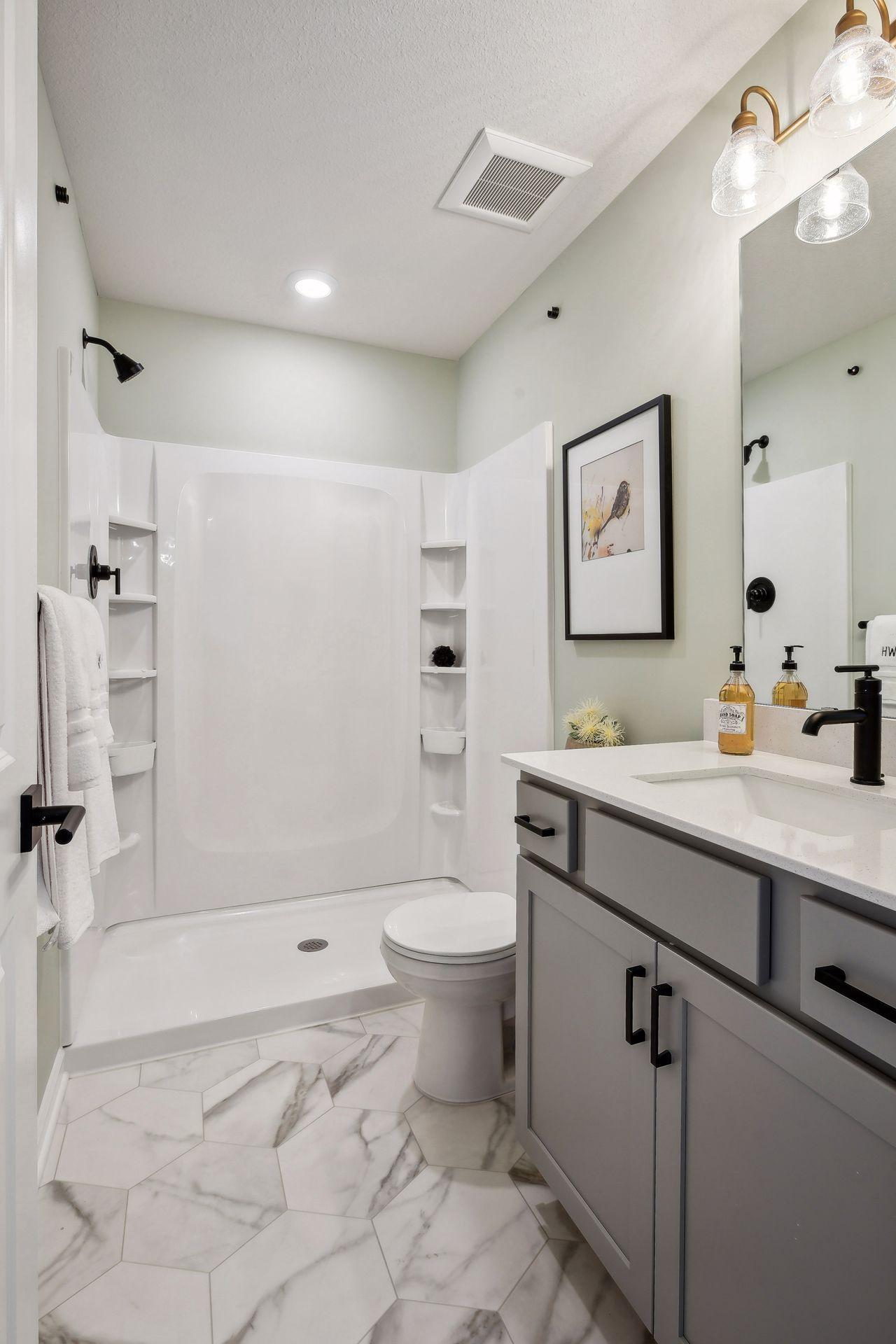 Basement bathroom